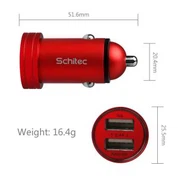 2.4A dvojni usb avtomobilski polnilec za android