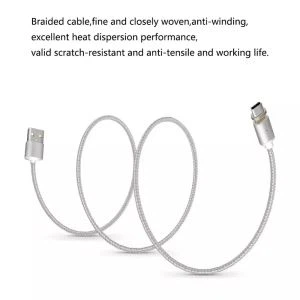 Pleteni magnetni polnilni kabel USB tipa C za telefon