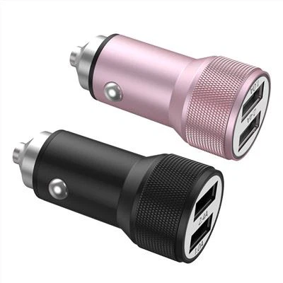 Kovinski avtomobilski polnilec USB