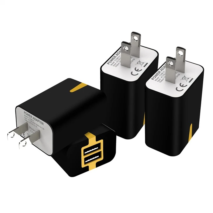 Dvojni mobilni potovalni polnilnik USB 2A