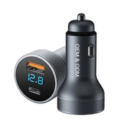 Rapid 3 vrata Qc3.0 Avtomobilski polnilec USB z zaslonom LED